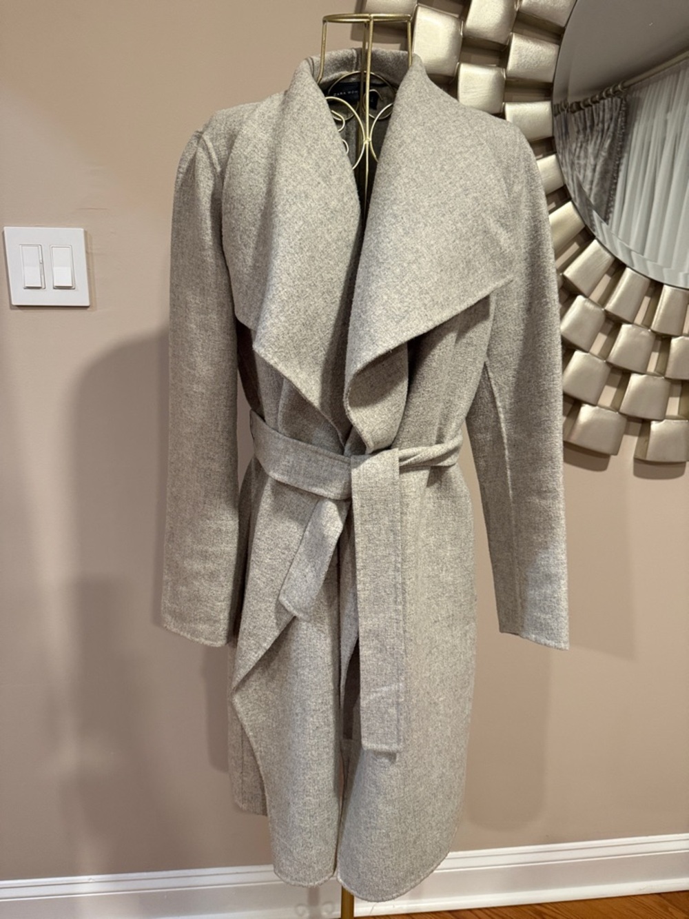 ZARA women wrapped coat